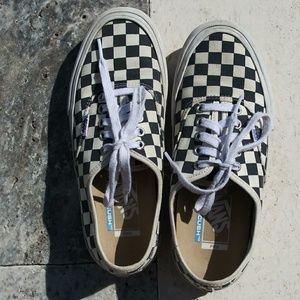 Vans black & white checks ultracush pro mens 8